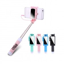 Mini Foldable Selfie Stick with Mirror
